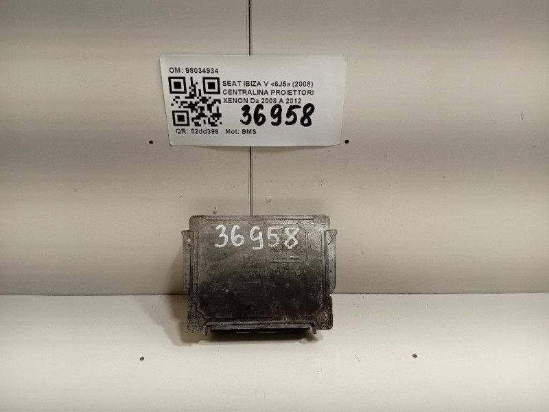 Centralina Proiettori Xenon 98034934 Seat Ibiza V 6J5 2008