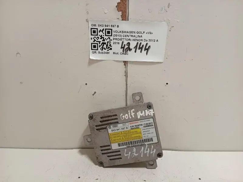 Centralina Proiettori Xenon 8K0941597B Volkswagen GOLF VII 2013