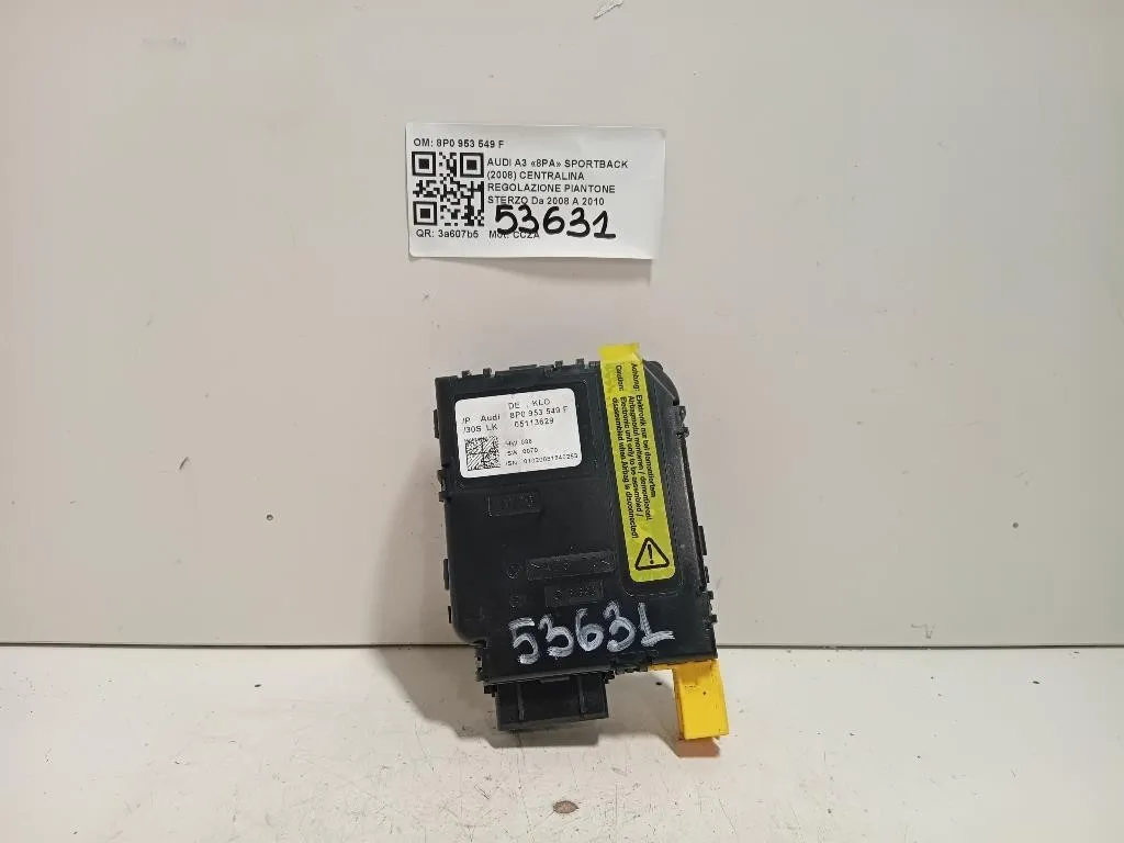 Centralina Regolazione Piantone Sterzo 8P0 953 549 F Audi A3 8PA Sportback 2008