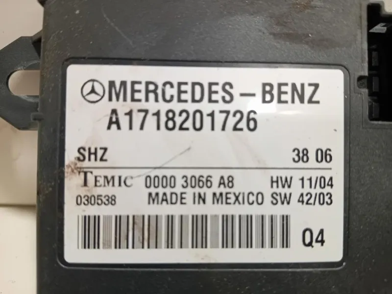 Centralina Riscaldamento Sedile ANT A1718201726 Mercedes Classe SLK R171 2004