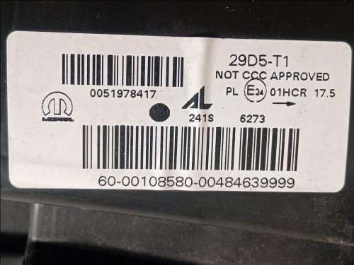 Proiettore ANT DX 0051978417 Fiat 500X 2015