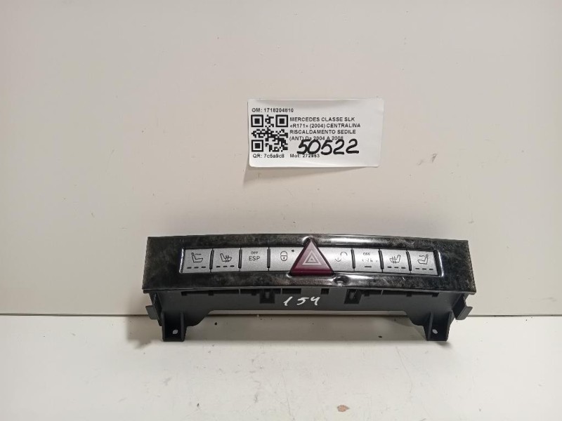 Centralina Riscaldamento Sedile ANT 1718204810 Mercedes Classe SLK R171 2004