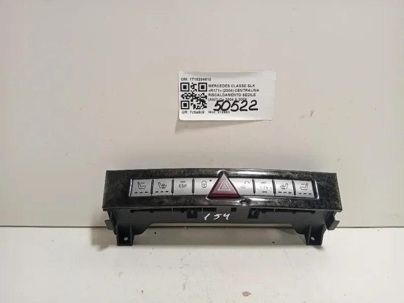 Centralina Riscaldamento Sedile ANT 1718204810 Mercedes Classe SLK R171 2004