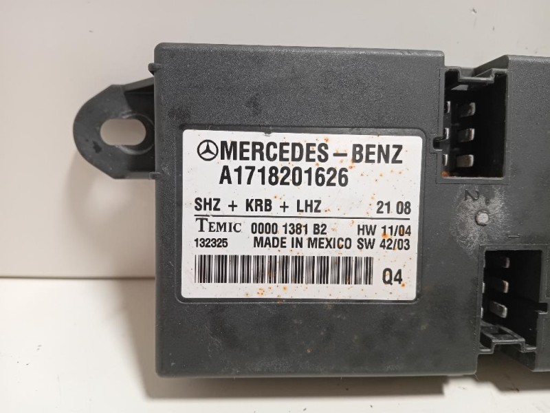 Centralina Riscaldamento Sedile ANT A1718201626 Mercedes Classe SLK R171 2004