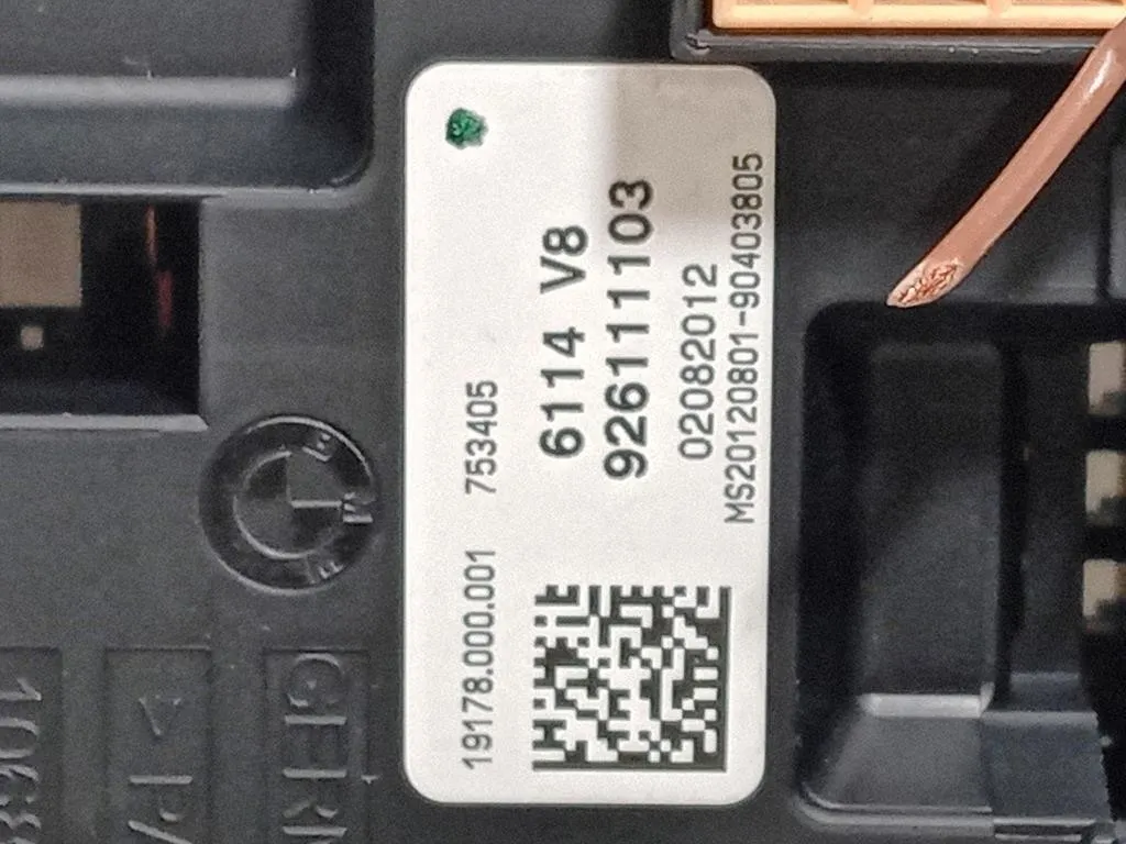 Centralina Scatola Fusibili 926111103 Bmw Serie 1 F20 Berlina 2012