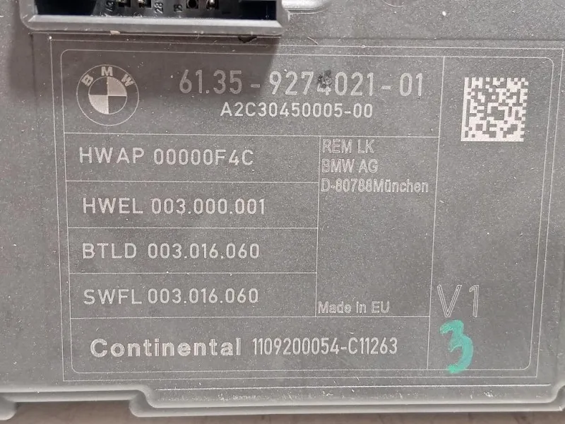 Centralina Scatola Fusibili 6135927402101 Bmw Serie 1 F20 Berlina 2012