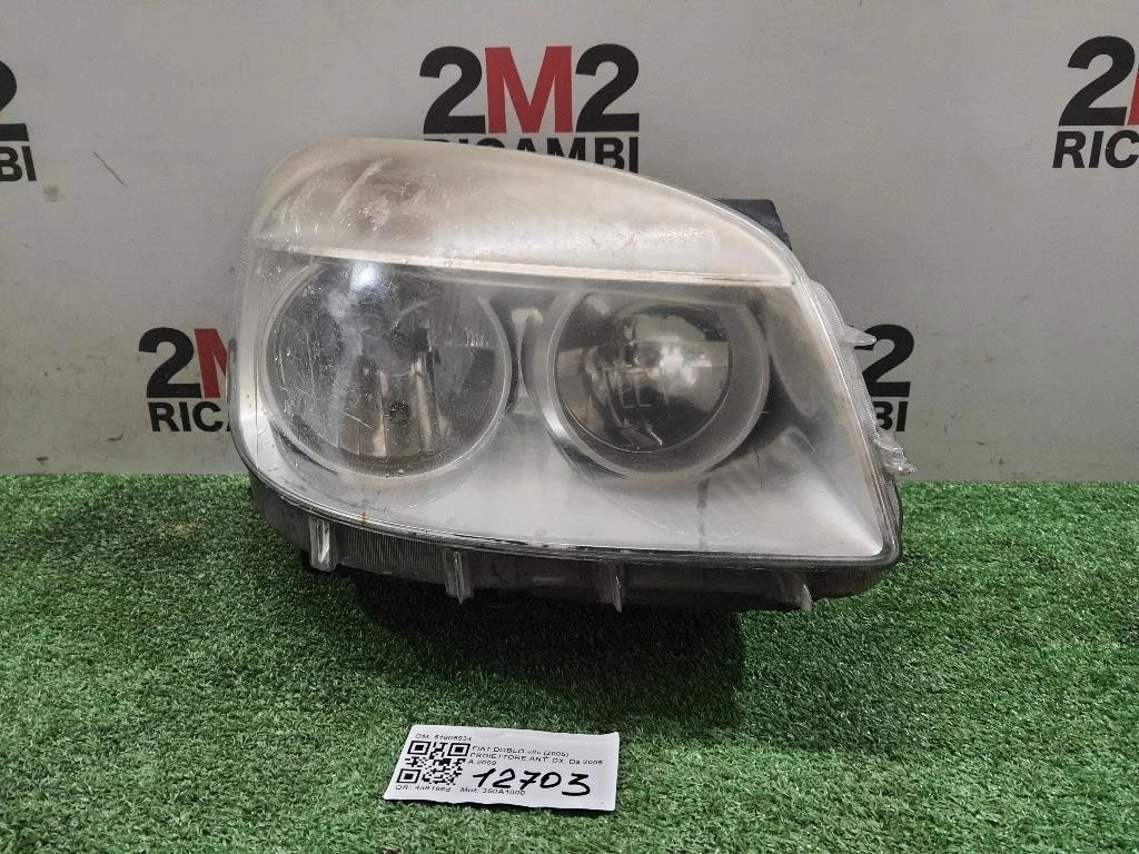 Proiettore ANT DX 51805934 Fiat Doblò II 2005