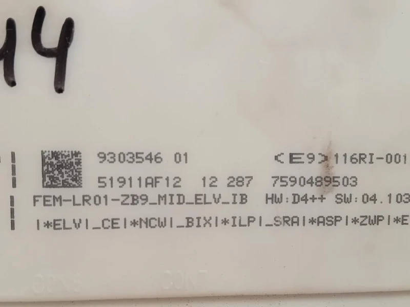 Centralina Scatola Fusibili 6135930354601 Bmw Serie 1 F20 Berlina 2012