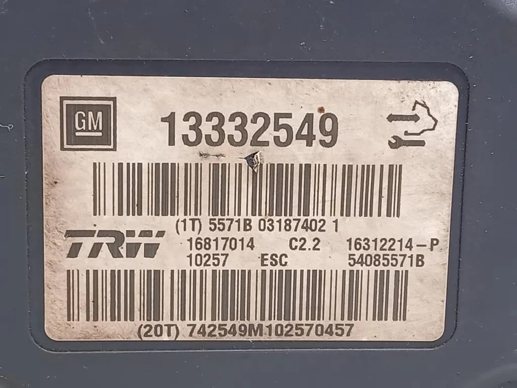 Pompa ABS ANT 13332549 Opel Insignia A 2009