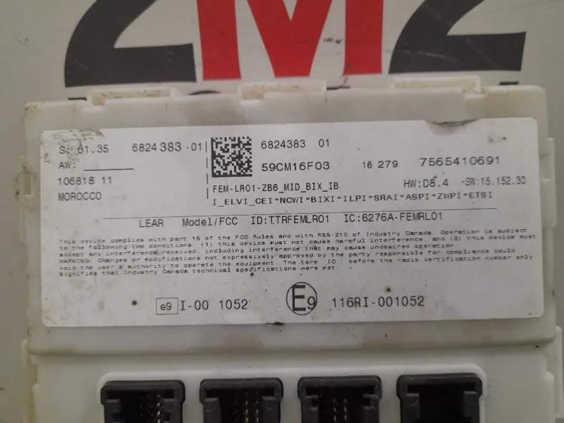 Centralina Scatola Fusibili 6824383 Bmw Serie 1 F20 Berlina 2012