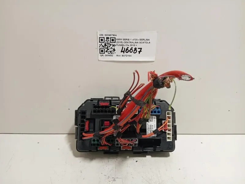 Centralina Scatola Fusibili 922487904 Bmw Serie 1 F20 Berlina 2015