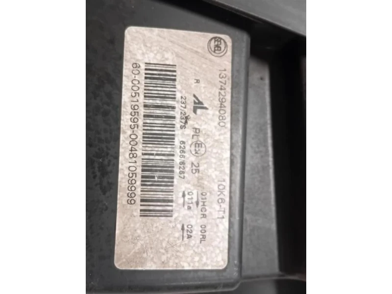 Proiettore ANT DX 1374294080 Fiat Ducato 250 2007