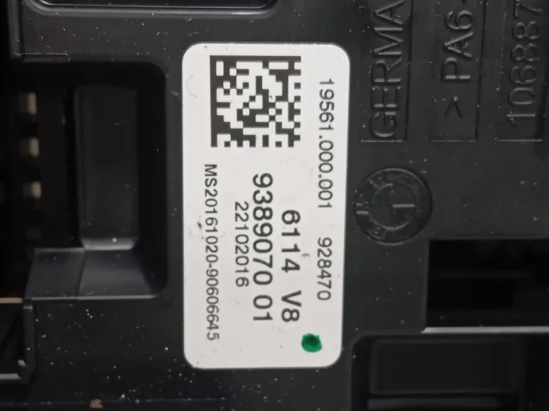 Centralina Scatola Fusibili 938907001 Bmw Serie 1 F20 Berlina 2015