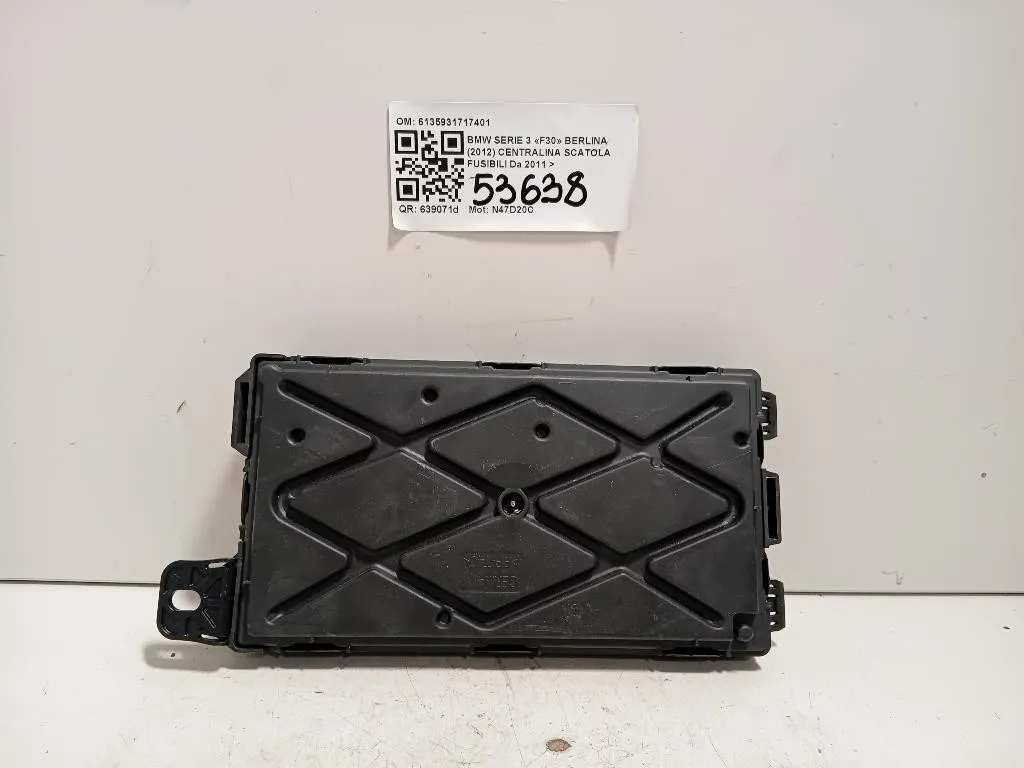 Centralina Scatola Fusibili 6135931717401 Bmw Serie 3 F30 Berlina 2012