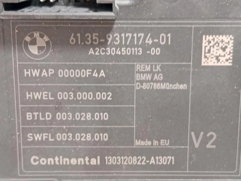 Centralina Scatola Fusibili 6135931717401 Bmw Serie 3 F30 Berlina 2012