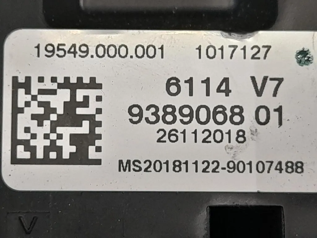 Centralina Scatola Fusibili 938906801 Bmw Serie 3 F30 Berlina 2012