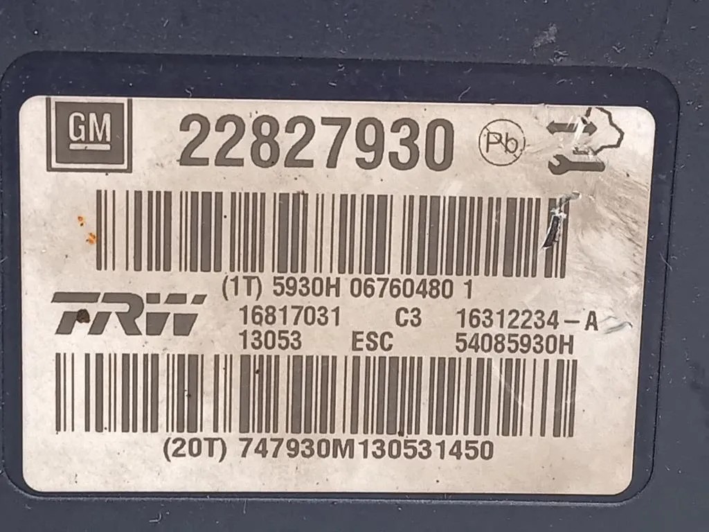 Pompa ABS ANT 22827930 Opel Insignia A 2013