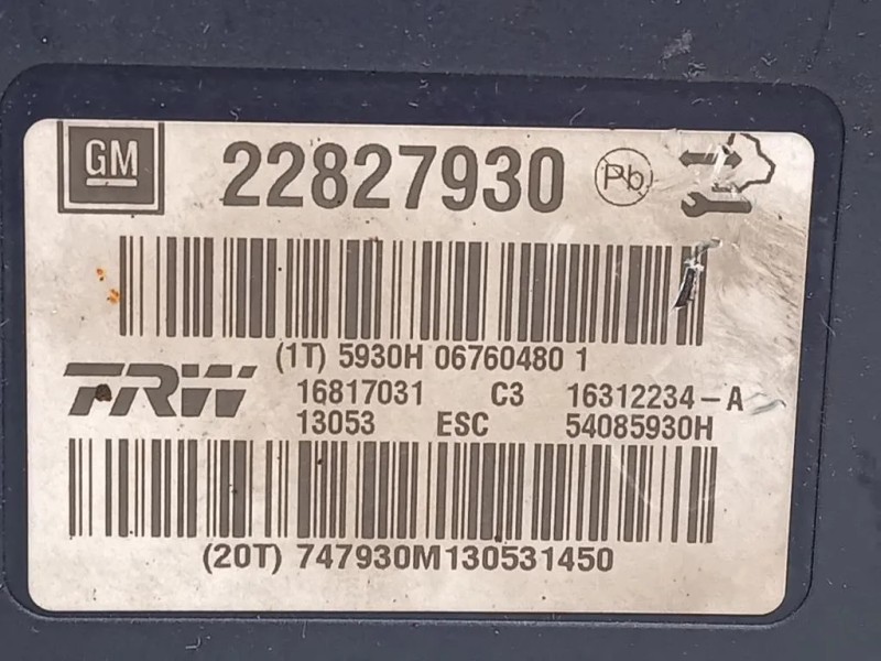 Pompa ABS ANT 22827930 Opel Insignia A 2013