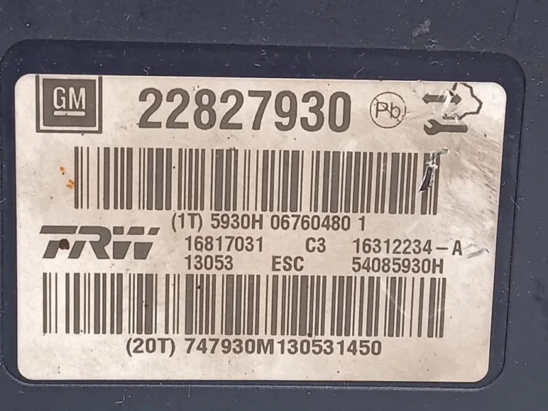 Pompa ABS ANT 22827930 Opel Insignia A 2013