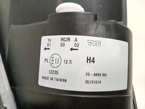 Proiettore ANT DX 20-A849 RH Fiat Grande Punto 2006