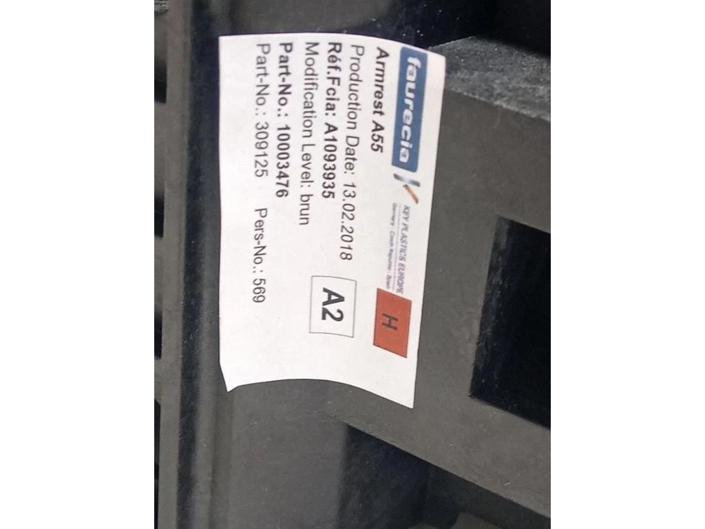 Bracciolo Console Centrale A1093935 Citroen DS3 2016