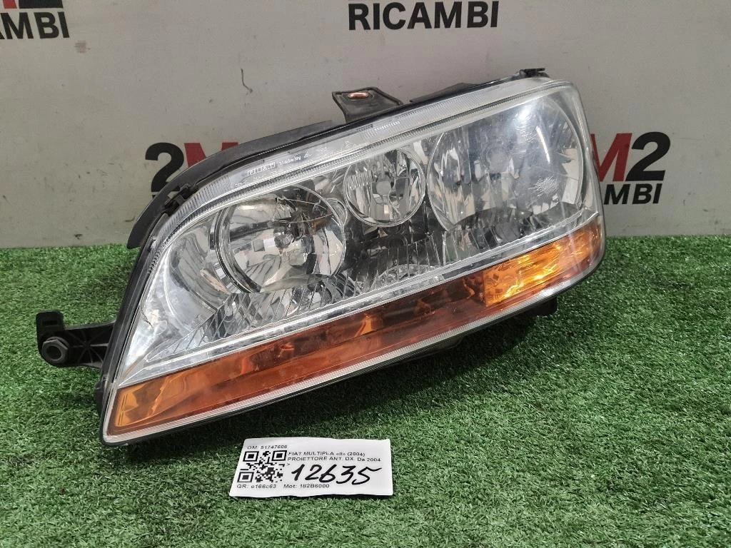 Proiettore ANT DX 51747606 Fiat Multipla II 2004