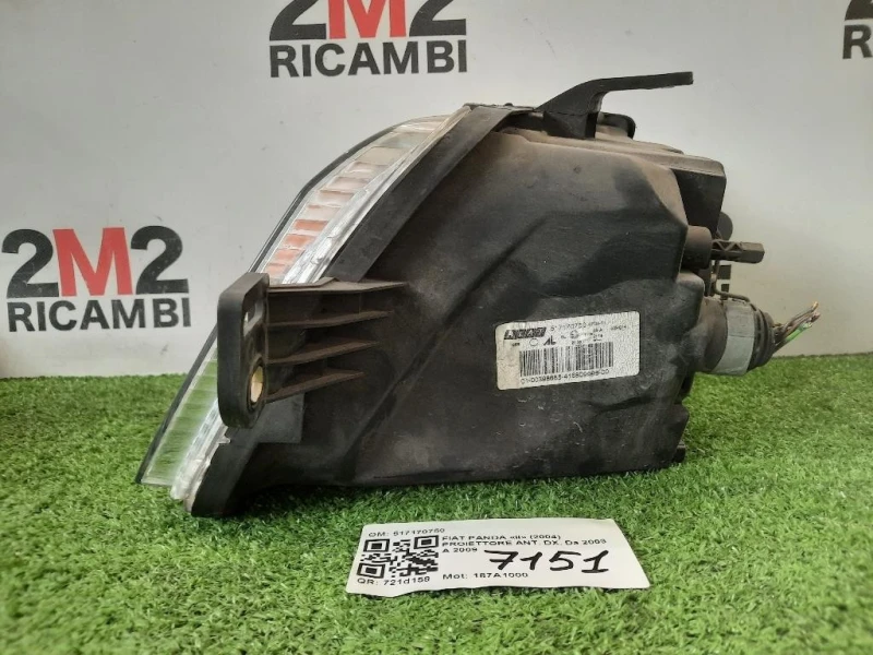 Proiettore ANT DX 517170750 Fiat Panda II 2004