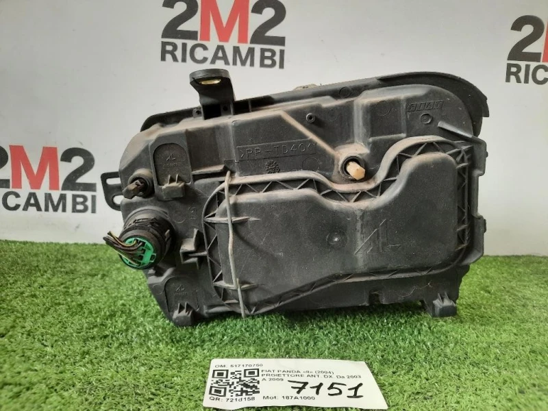 Proiettore ANT DX 517170750 Fiat Panda II 2004