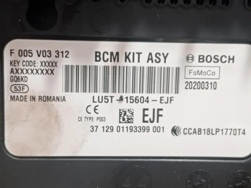 Centralina Scatola Fusibili LU5T-15604-EJF Ford Fiesta VII 2021