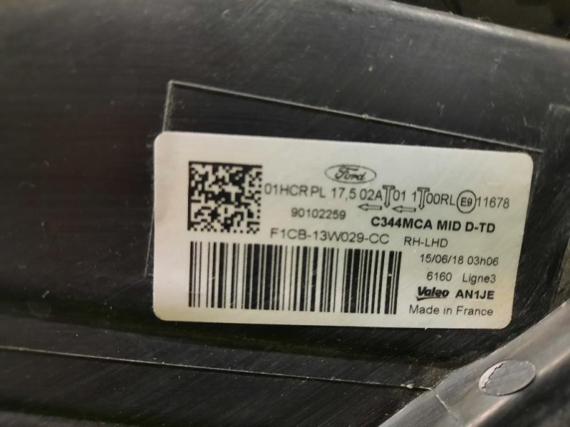 Proiettore ANT DX F1CB13W029CC Ford C-max III 2015