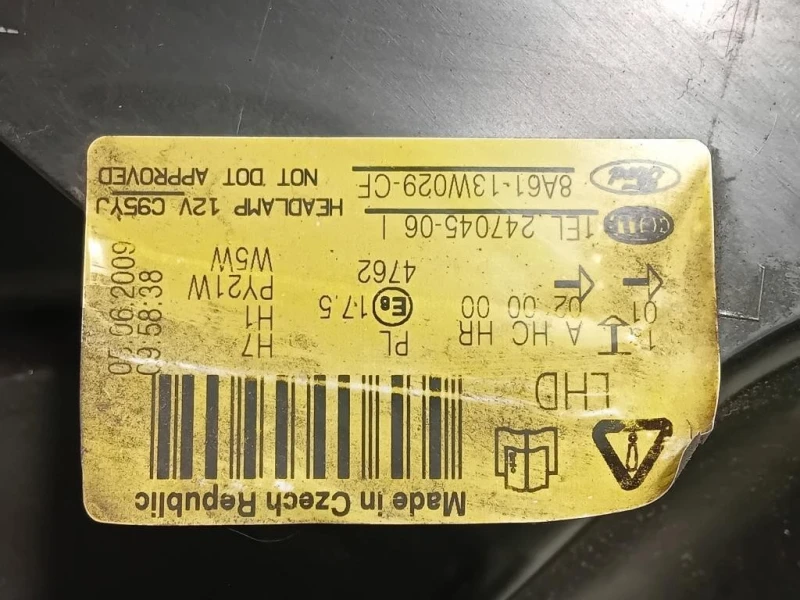 Proiettore ANT DX 8A61-13W029-CF Ford Fiesta VI 2008