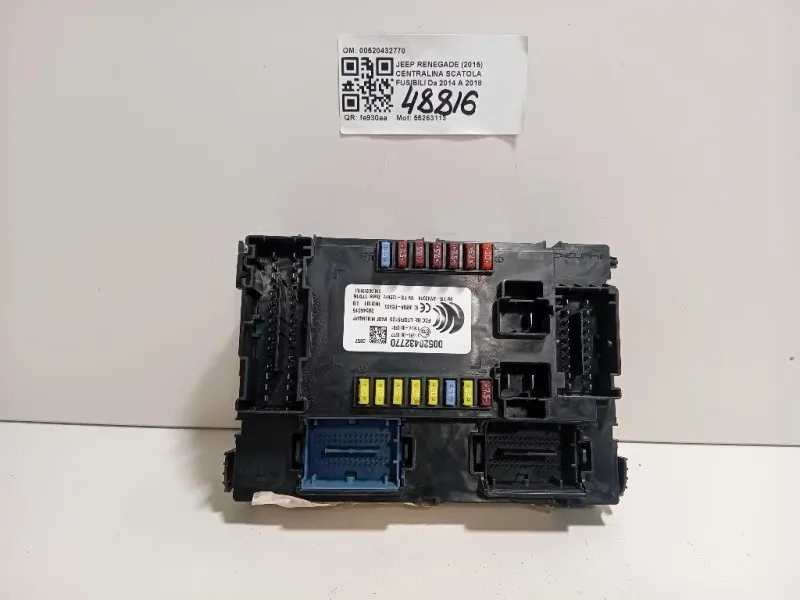 Centralina Scatola Fusibili 00520432770 Jeep Renegade 2015
