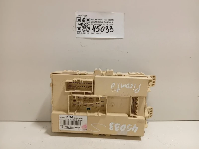 Centralina Scatola Fusibili 91950-1Y554 Kia Picanto III 2011