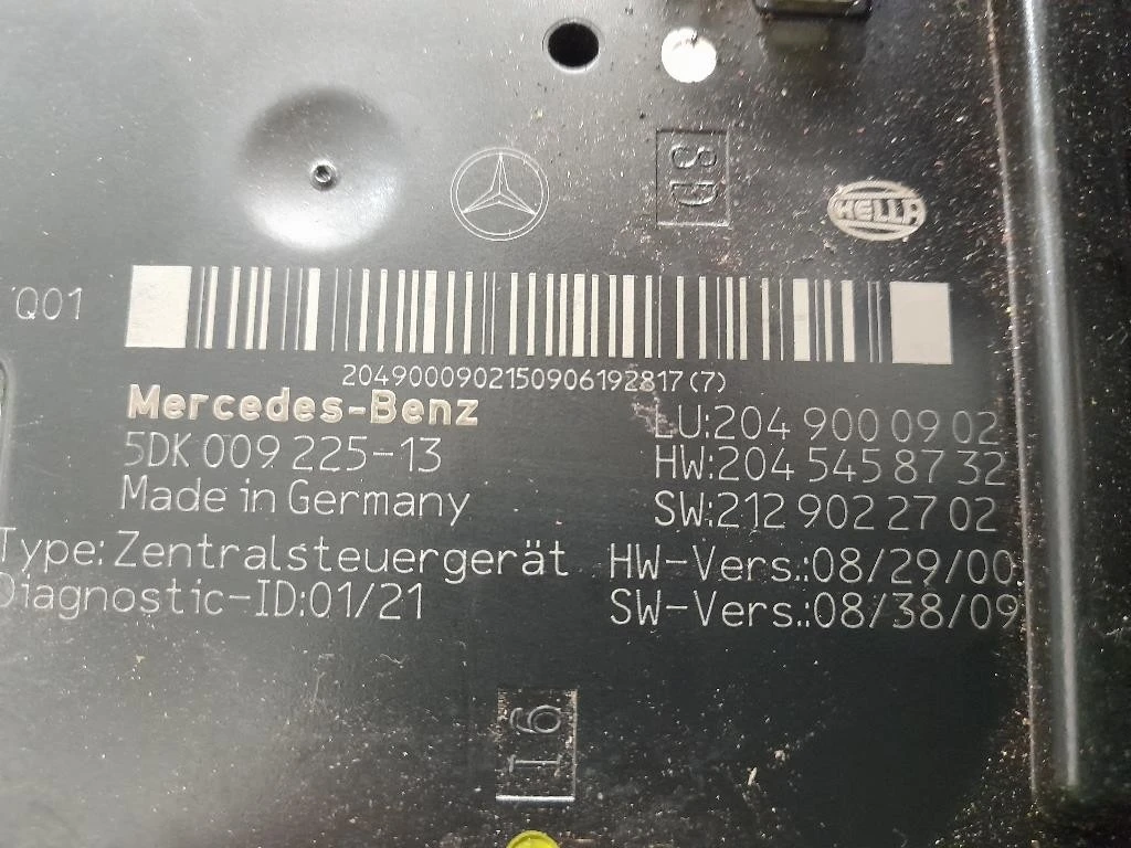 Centralina Scatola Fusibili 2049000902 Mercedes Classe C W204 2007