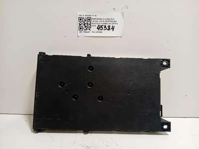 Centralina Scatola Fusibili A 166 900 17 16 Mercedes Classe GLE W166 2015