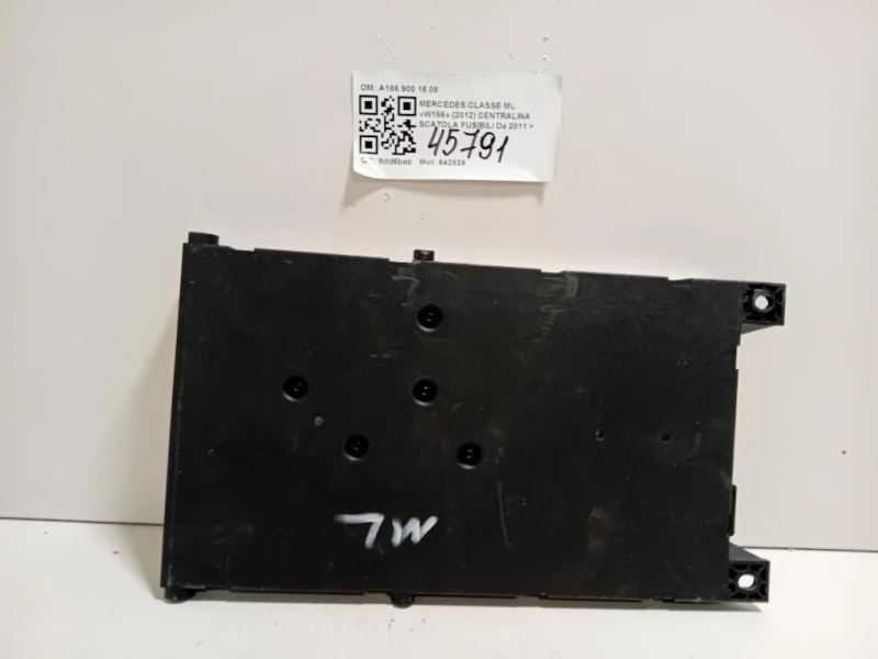 Centralina Scatola Fusibili A166 900 16 08 Mercedes Classe ML W166 2012