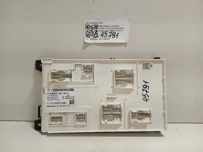 Centralina Scatola Fusibili A166 900 16 08 Mercedes Classe ML W166 2012