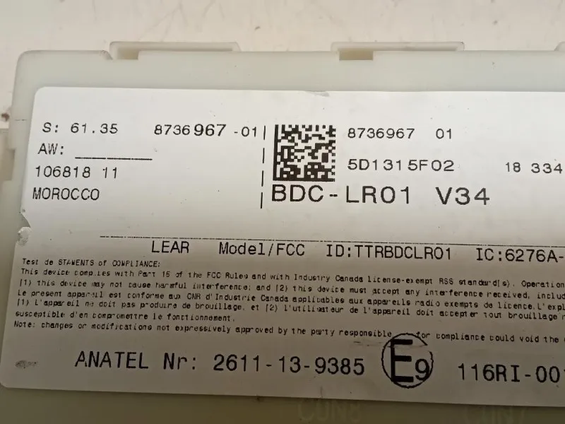 Centralina Scatola Fusibili 873696701 Mini MINI Cooper F56 2018