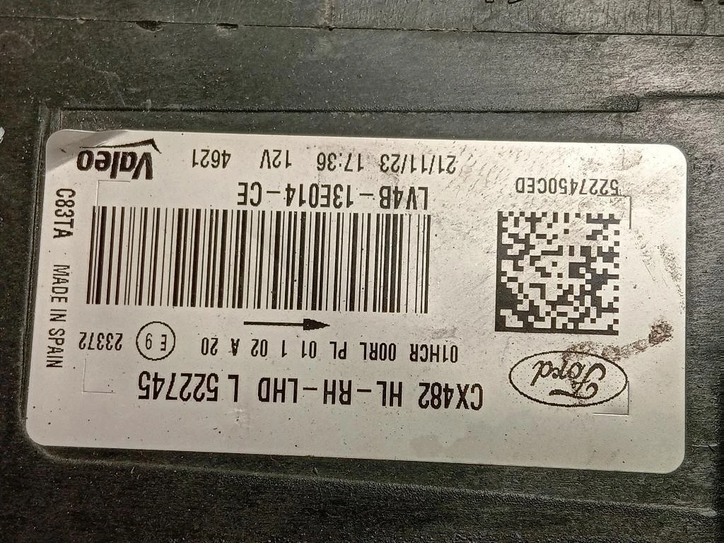 Proiettore ANT DX LV4B13W029AF Ford KUGA III 2020