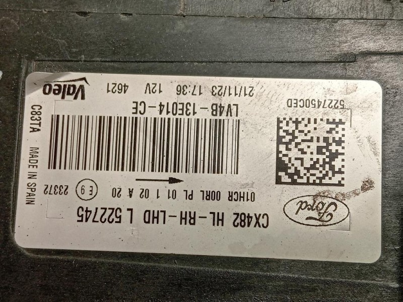 Proiettore ANT DX LV4B13W029AF Ford KUGA III 2020