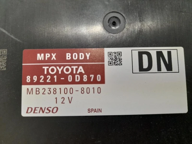 Centralina Scatola Fusibili 892210D870 Toyota Yaris IV 2017