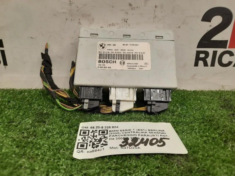 Centralina Sensori Parcheggio Paraurti ANT 6620-9 225 824 Bmw Serie 1 E81 Berlina 2005