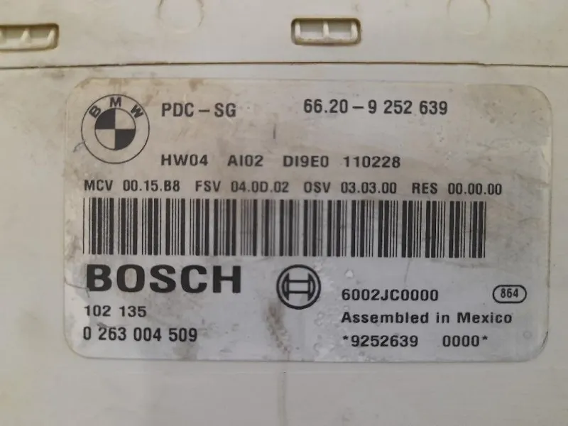 Centralina Sensori Parcheggio Paraurti ANT 66209252639 Bmw Serie 1 E87 Berlina 2005