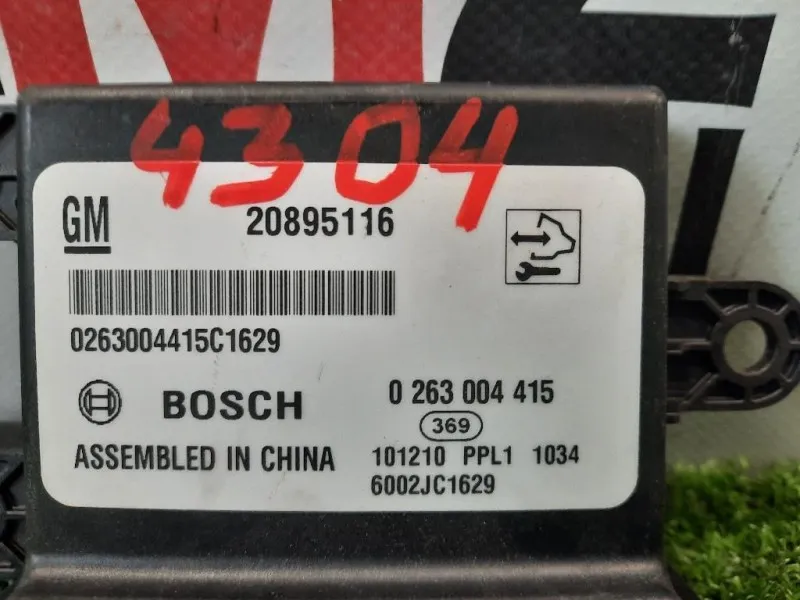 Centralina Sensori Parcheggio Paraurti ANT 20895116 0263004415 Chevrolet Cruze 2009