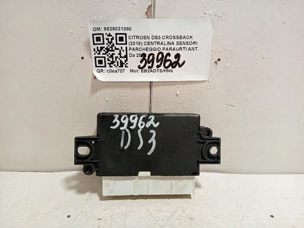 Centralina Sensori Parcheggio Paraurti ANT 9836031080 Citroen DS3 Crossback 2018