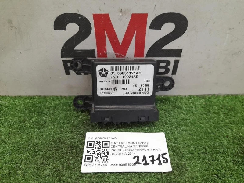 Centralina Sensori Parcheggio Paraurti ANT P56054121AD Fiat Freemont 2011