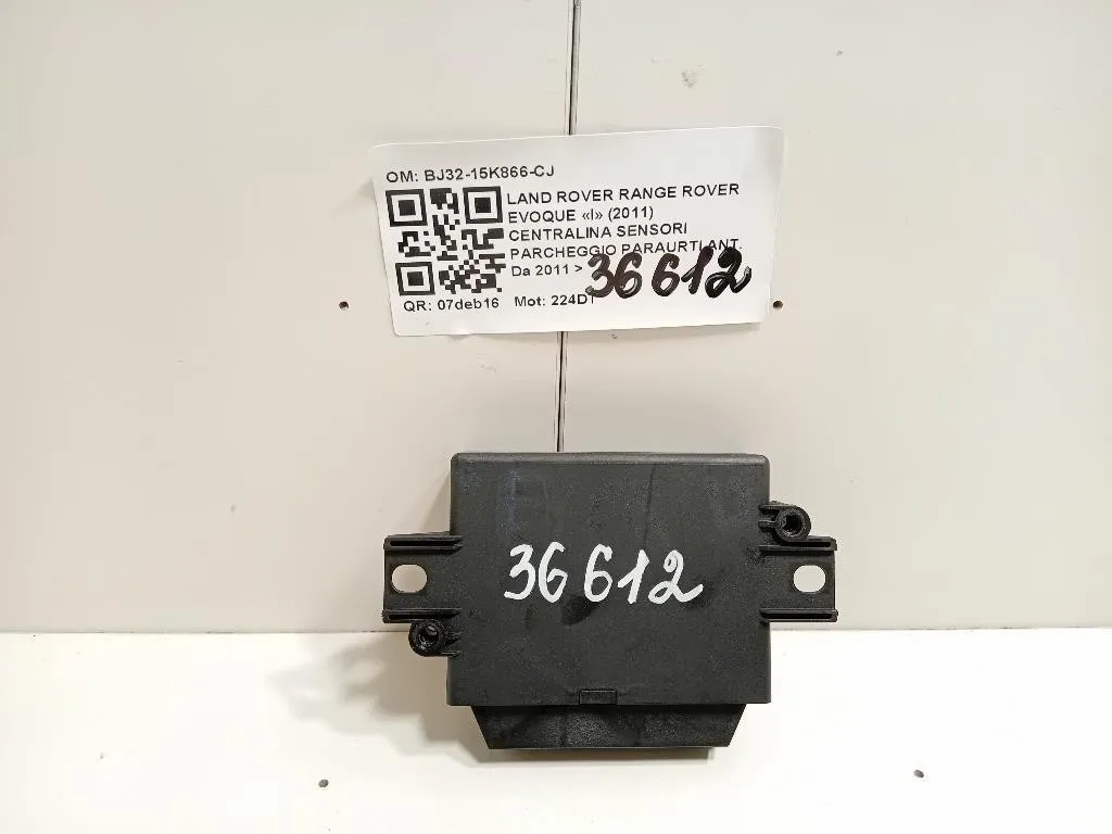 Centralina Sensori Parcheggio Paraurti ANT BJ32-15K866-CJ Land Rover Range Rover Evoque I 2011