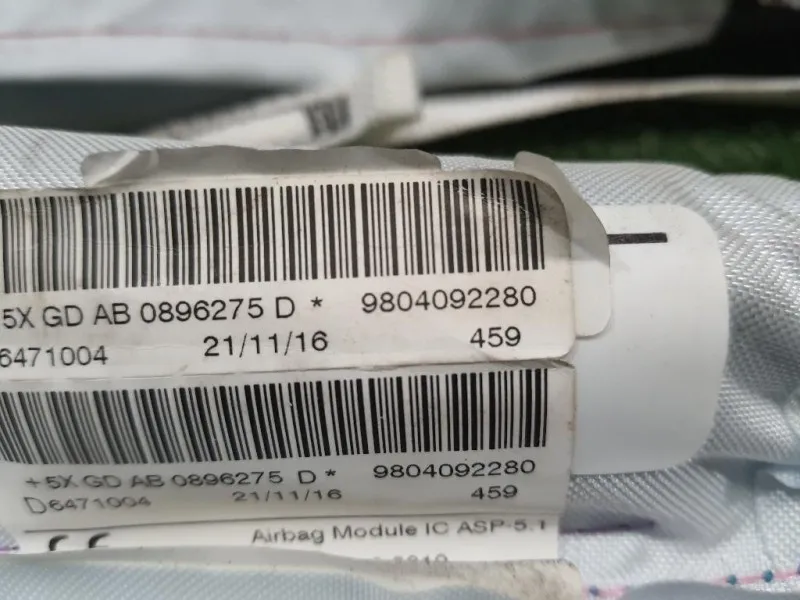 Air-bag A Tendina DX 9804092280 Peugeot 208 I 2015