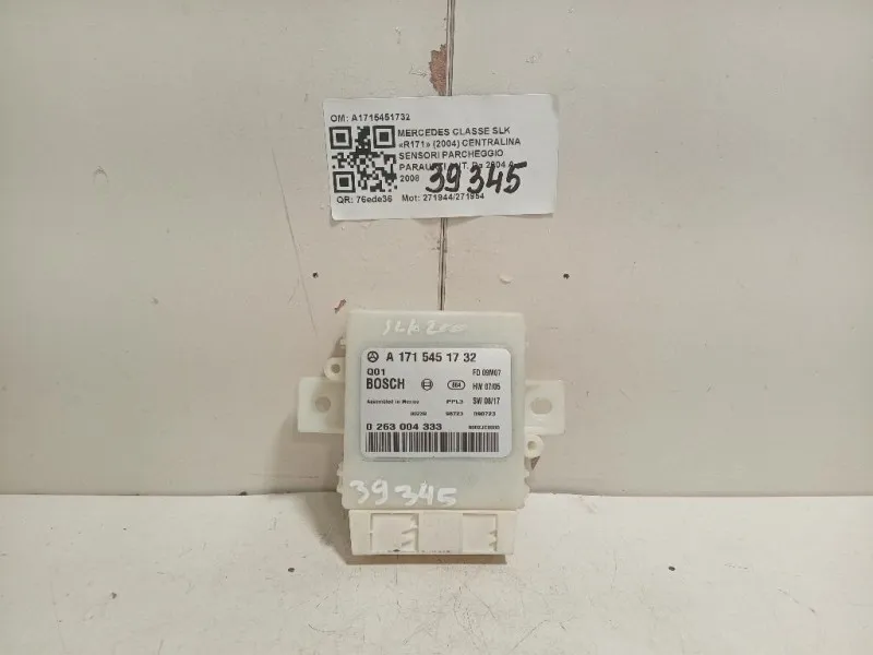 Centralina Sensori Parcheggio Paraurti ANT A1715451732 Mercedes Classe SLK R171 2004