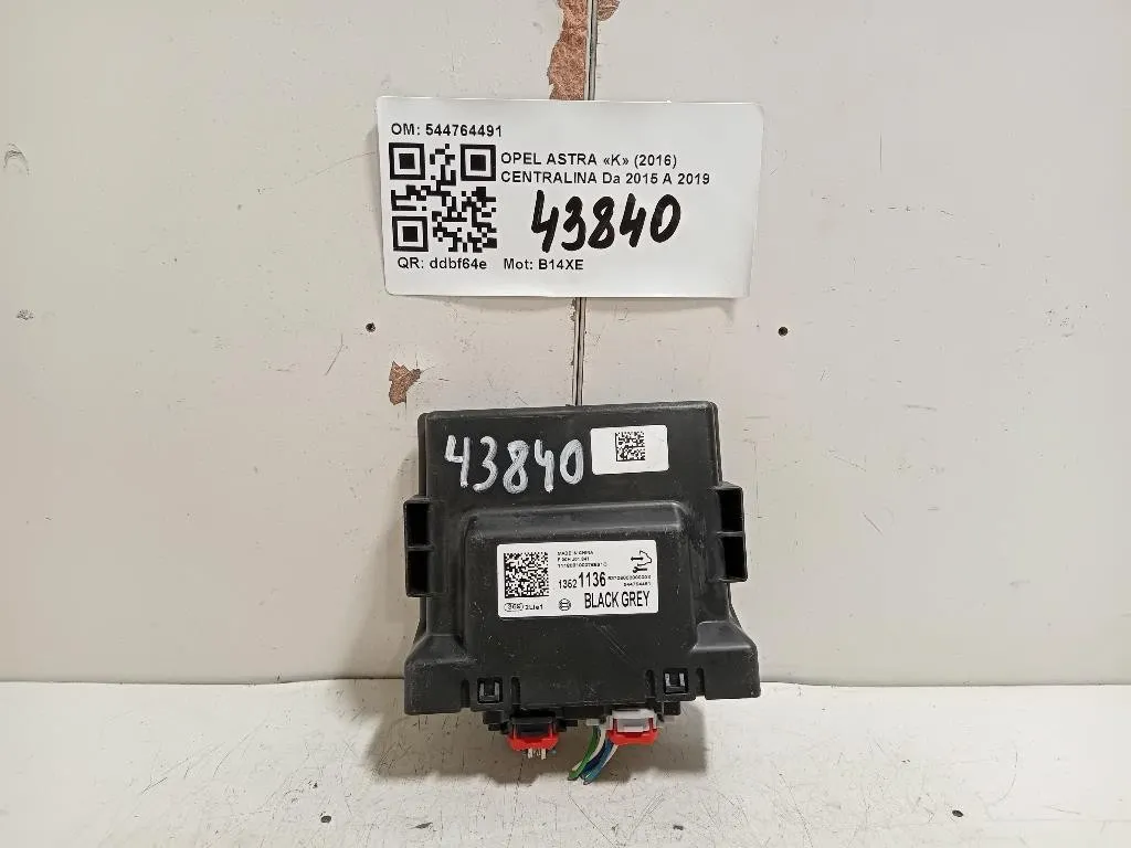Centralina Sensori Parcheggio Paraurti ANT 544764491 Opel Astra K 2016